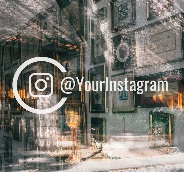 Samolepka na okno instagram na míru - TenStickers