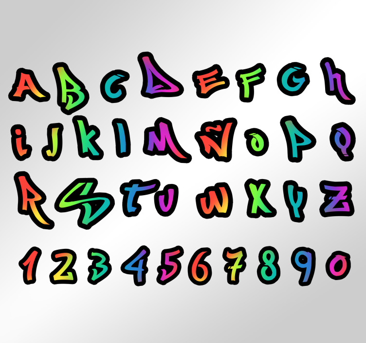 štítek přizpůsobitelný pro graffiti - TenStickers