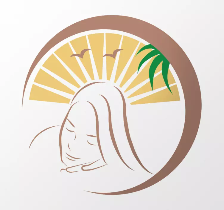 Nálepka lázeňské masáže na zeď - TenStickers