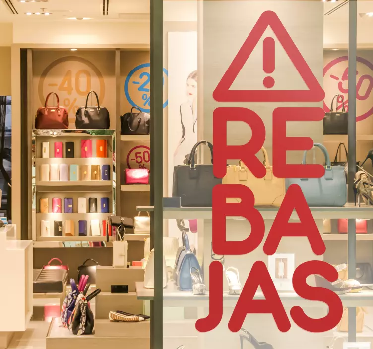 Vinilos para tiendas de rebajas výprodejová samolepka - TenStickers