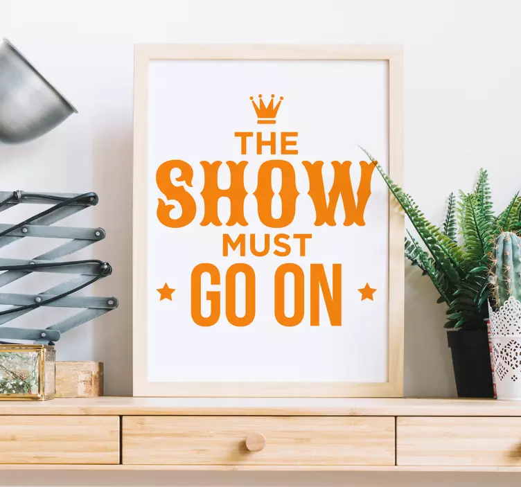 Královna typografické zprávy lyrické nástěnné nálepky - TenStickers