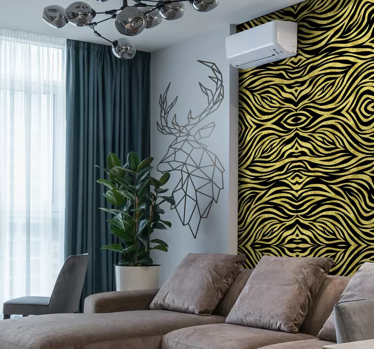 Origami jelen divokých zvířat obtisk - TenStickers