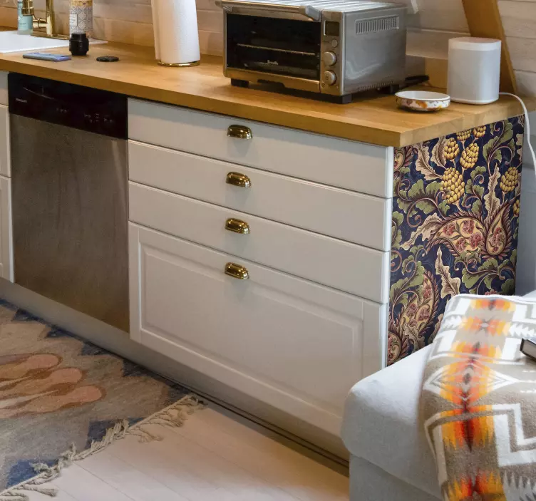 Realistické paisley ilustrace nábytek obtisk - TenStickers