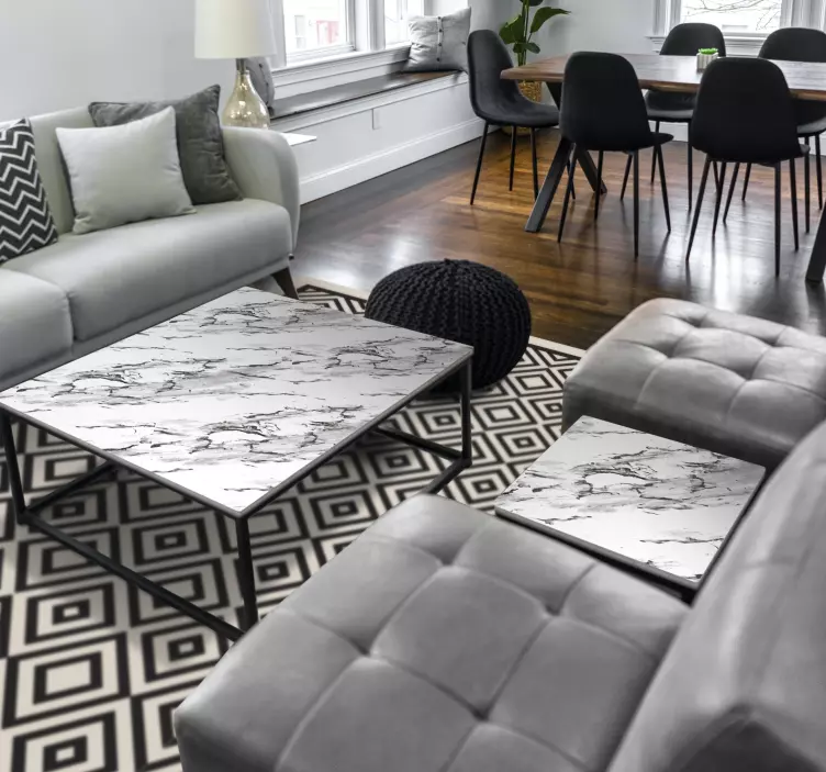 Zvířecí nálepka na sofistikovaný mramorový povrch - TenStickers