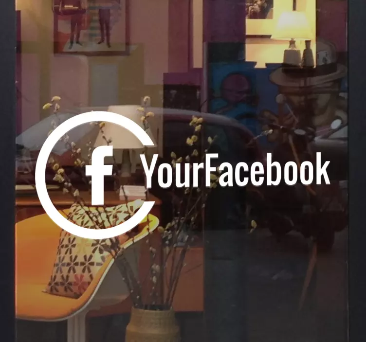 Facebook window pro firmy - TenStickers