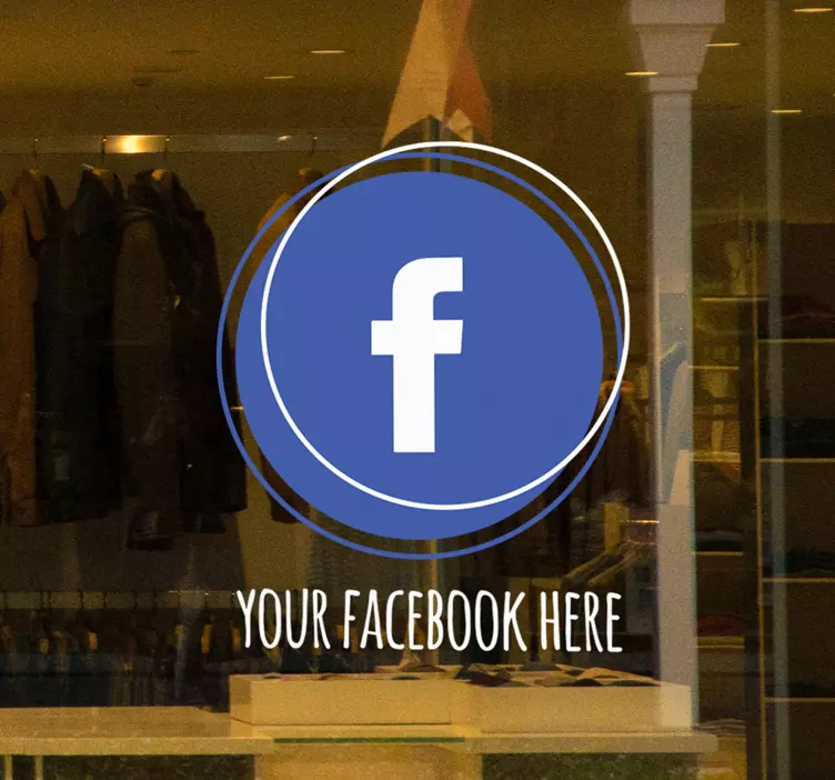 Samolepka na výlohy sociální média emblém - TenStickers