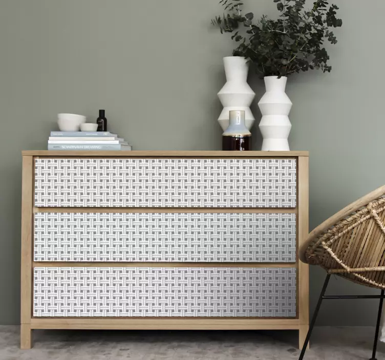 Tkaný texturový vzor Nábytek nálepka - TenStickers