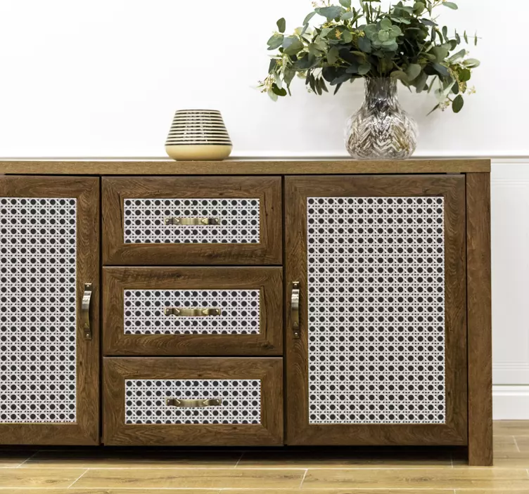 Moderní listový vzor Nábytek nálepka - TenStickers