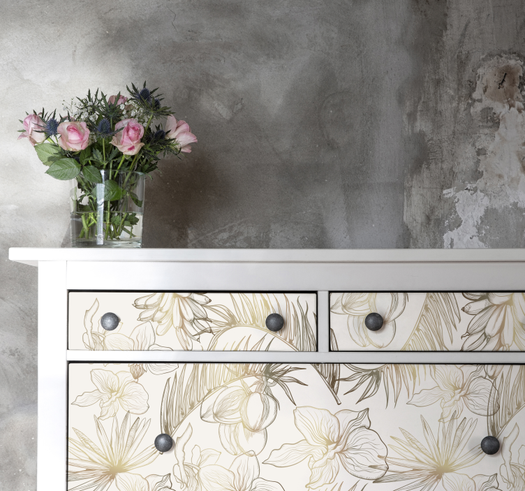 Obtisky na tropické květiny - TenStickers