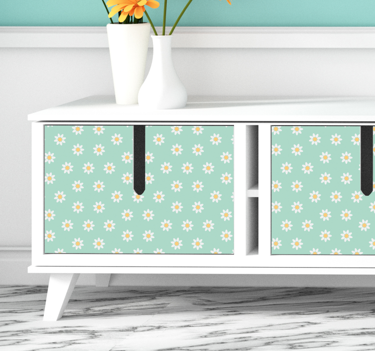 Sedmikrásky květiny obývací pokoj nástěnné dekor - TenStickers