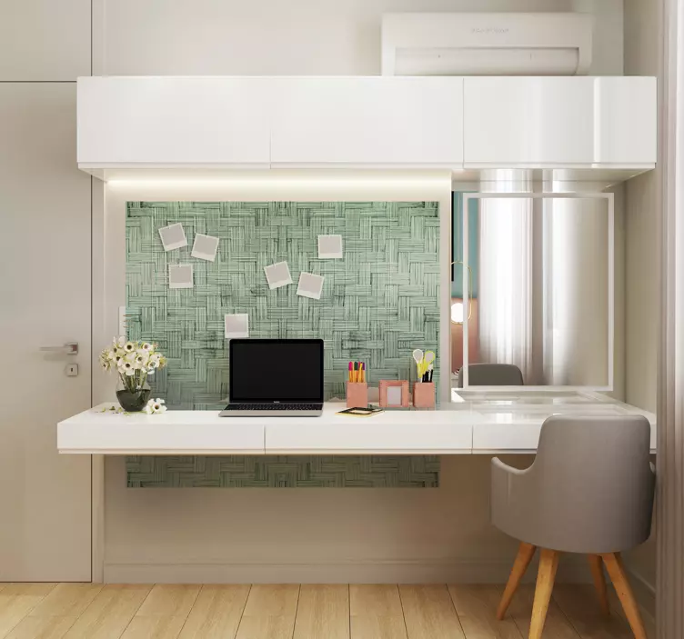 Tkaný texturovaný povrch samolepka do kanceláře - TenStickers