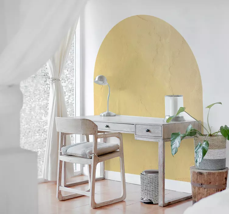 Abstraktní zakřivená geometrie samolepka do kanceláře - TenStickers