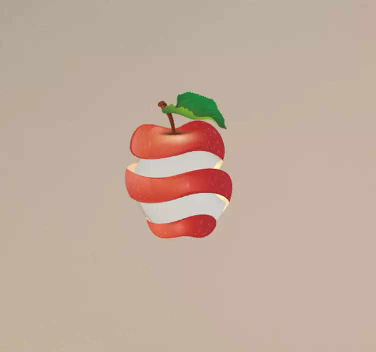 Jablečná kůra macbook ovoce nálepka na notebook - TenStickers