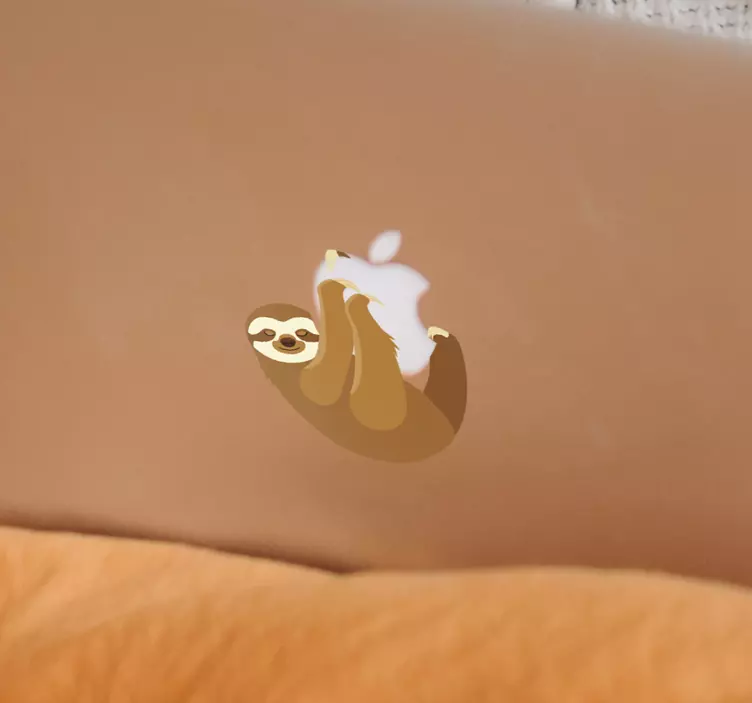 Nálepka lenochod macbook s divokým zvířetem - TenStickers
