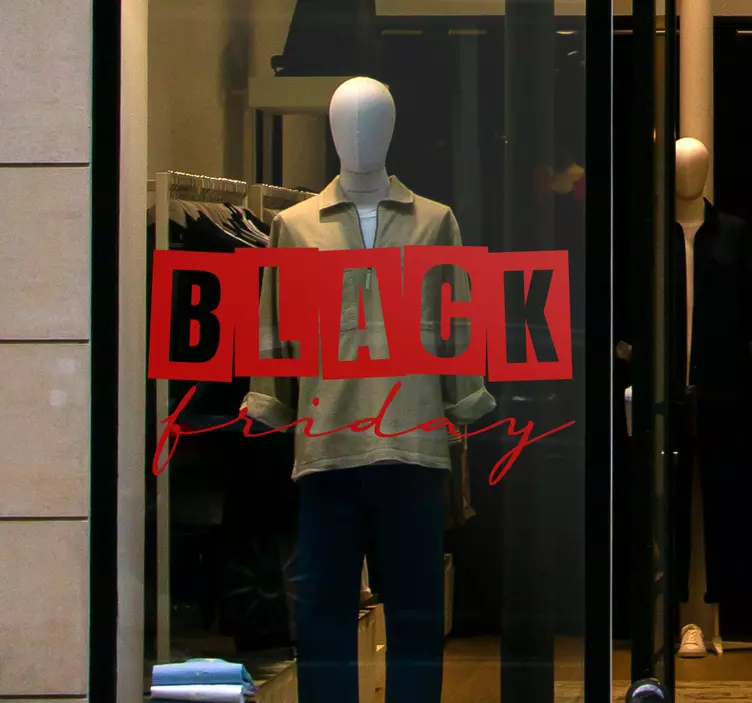 černý pátek obchod prodejní nálepka - TenStickers