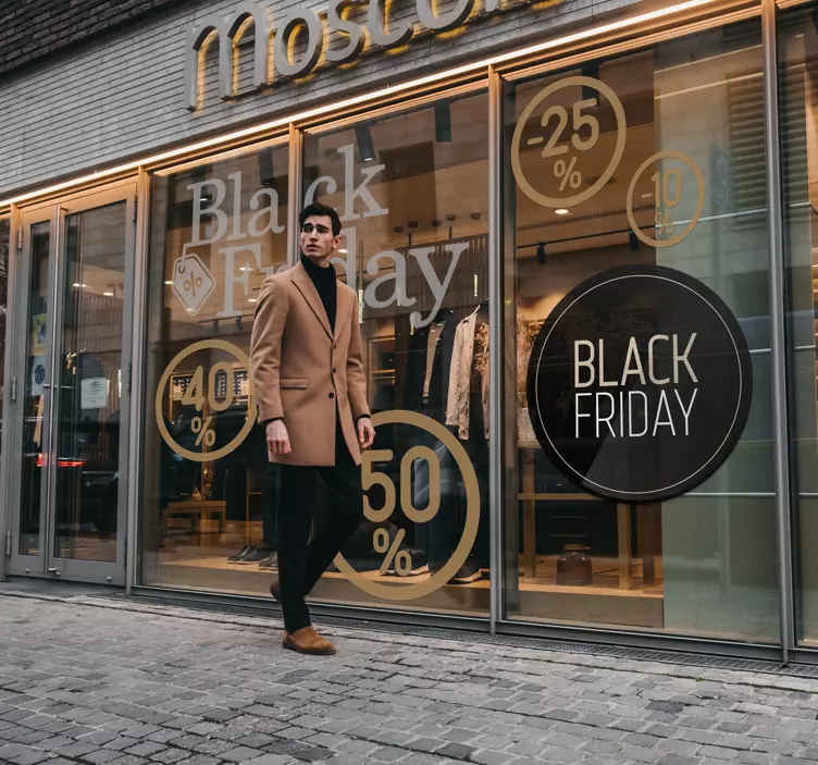 černá pátek okno samolepka - TenStickers