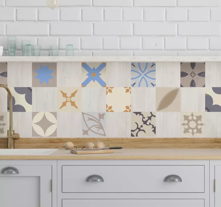 Nálepka z hydraulické dlaždice - TenStickers