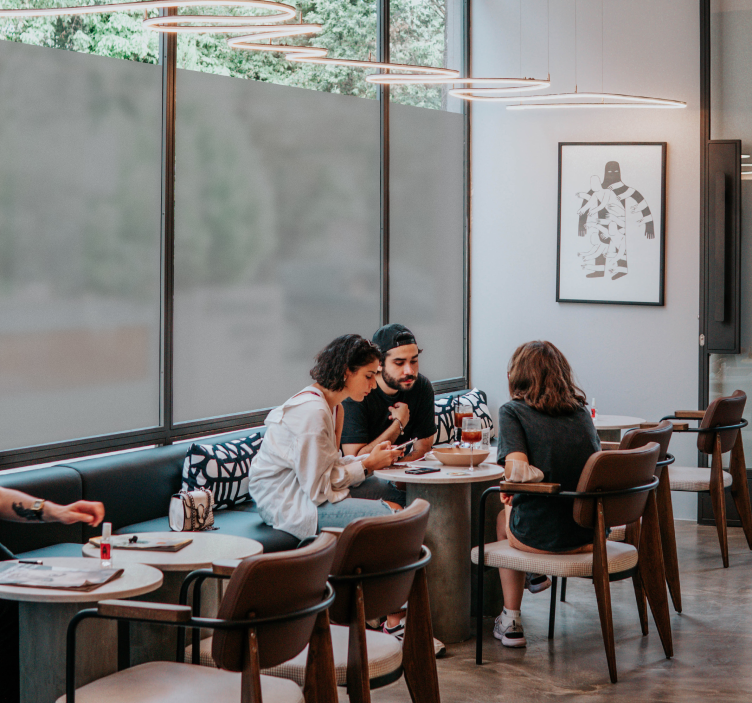 Průsvitná skleněná samolepka - TenStickers