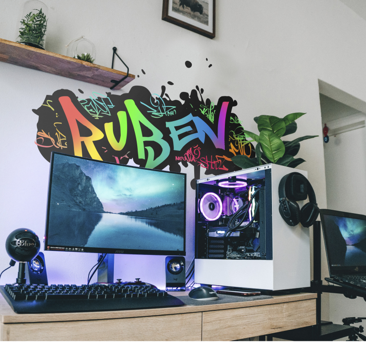 štítek přizpůsobitelný pro graffiti - TenStickers