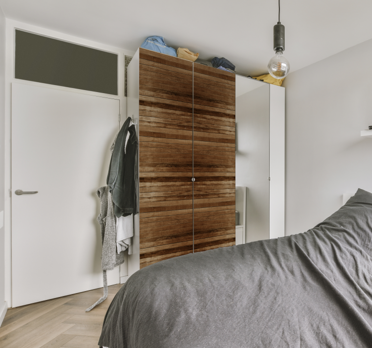 Listy dřeva Nábytek nálepka - TenStickers