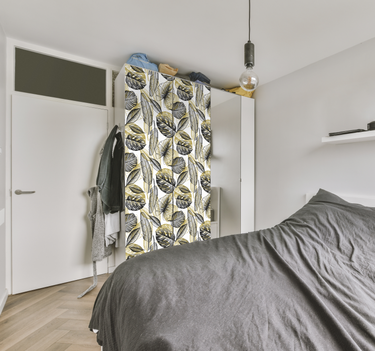 Elegantní tropické rostliny Nábytek nálepka - TenStickers