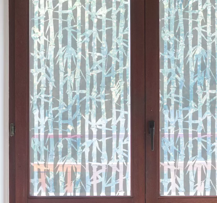 Průsvitný bambus Nálepka na okno - TenStickers