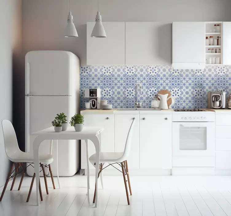 Nálepka z delta modré dlaždice - TenStickers