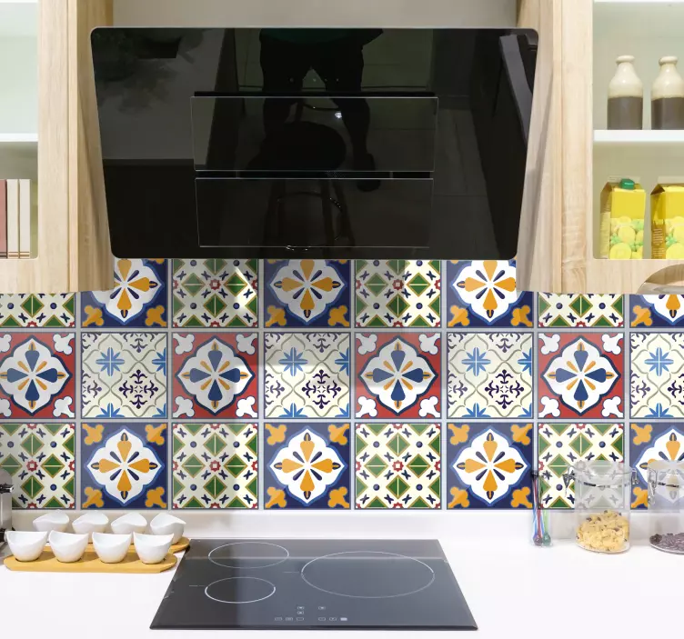 Typické portugalské dlaždice nálepka - TenStickers