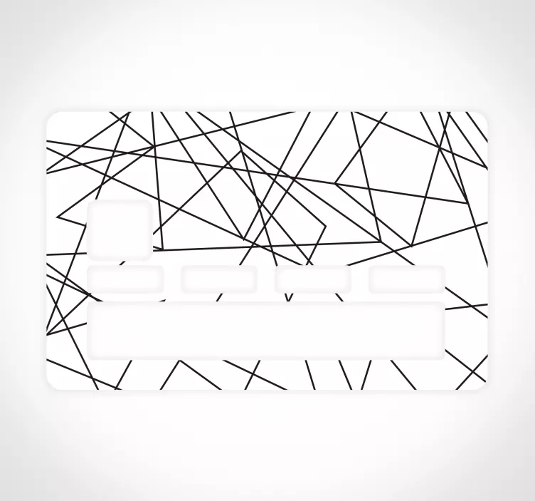 Nálepka s cik-cak kreditní kartou - TenStickers