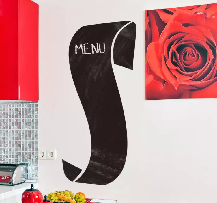 Prvek zobrazení nabídky samolepka černá tabule - TenStickers