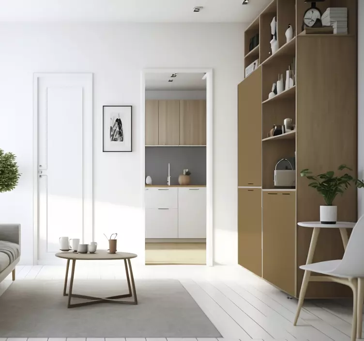 Matt hnědá Nábytek nálepka - TenStickers