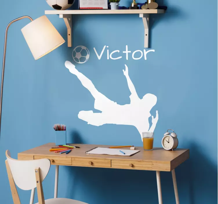 Přizpůsobitelný fotbalový hráč dekorativní vinyl - TenStickers