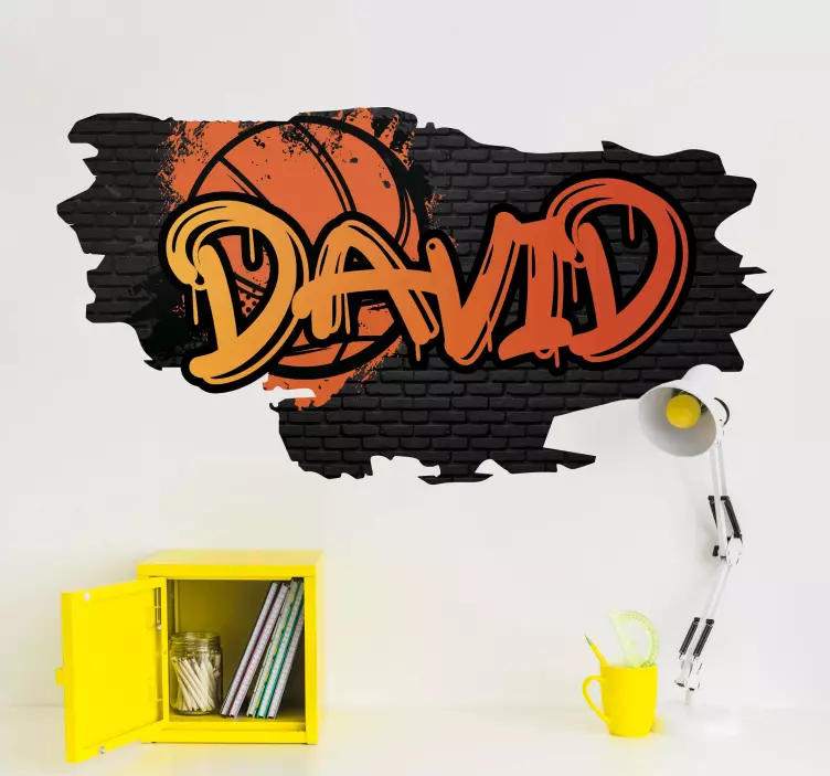 Samolepka pro děti basketball graffiti styl - TenStickers