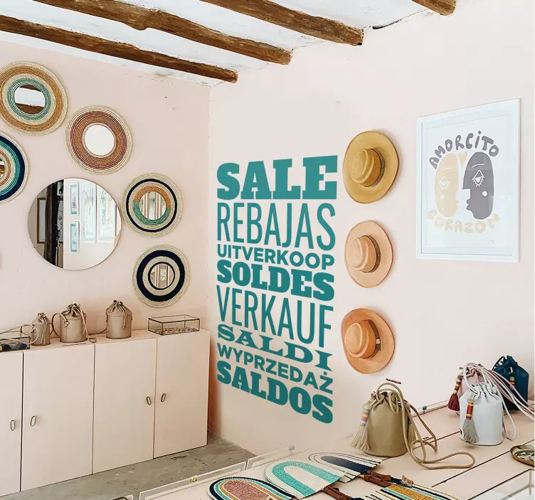 Vinilos para rebajas varios idiomas výprodejová samolepka - TenStickers