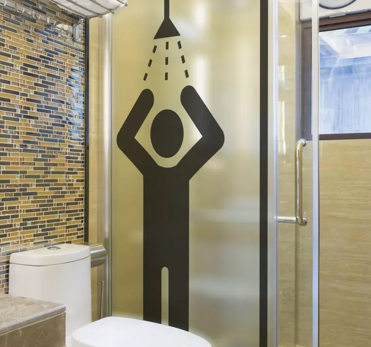 Lidé ikony sprcha obrazovka nálepka - TenStickers