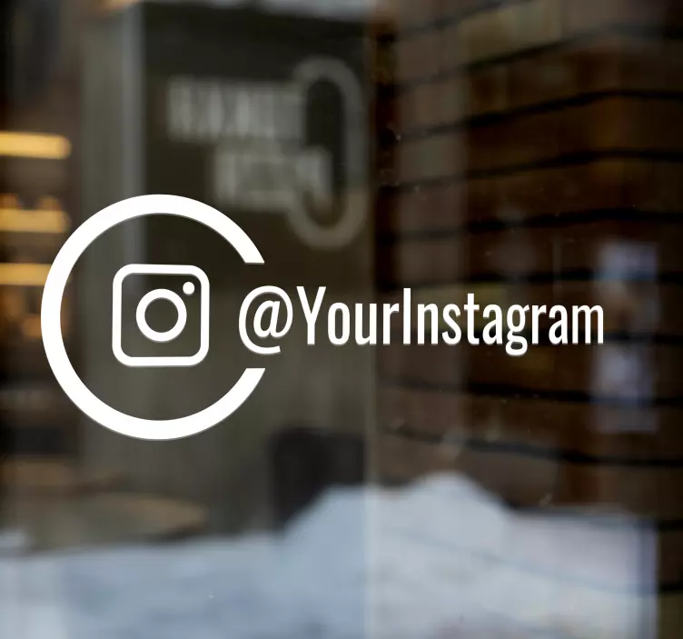 Samolepka na okno instagram na míru - TenStickers