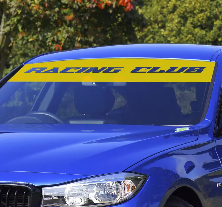 Přizpůsobená jednobarevná sluneční clona samolepka na auto - TenStickers