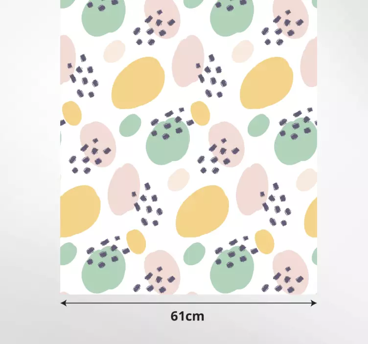 Pastelové nástěnné umělecké formy nábytek vinylová nálepka - TenStickers