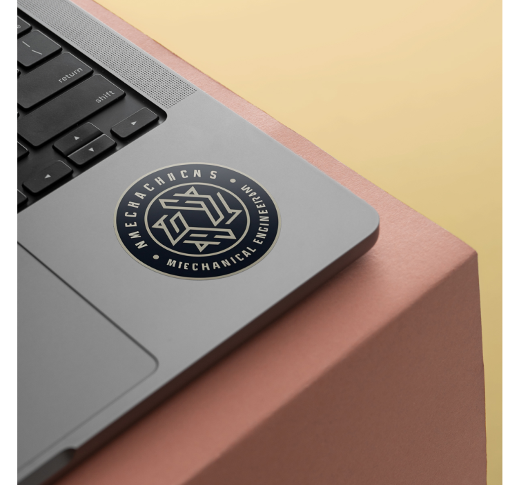 Personalizovaný kruh s logem samolepka do kanceláře - TenStickers