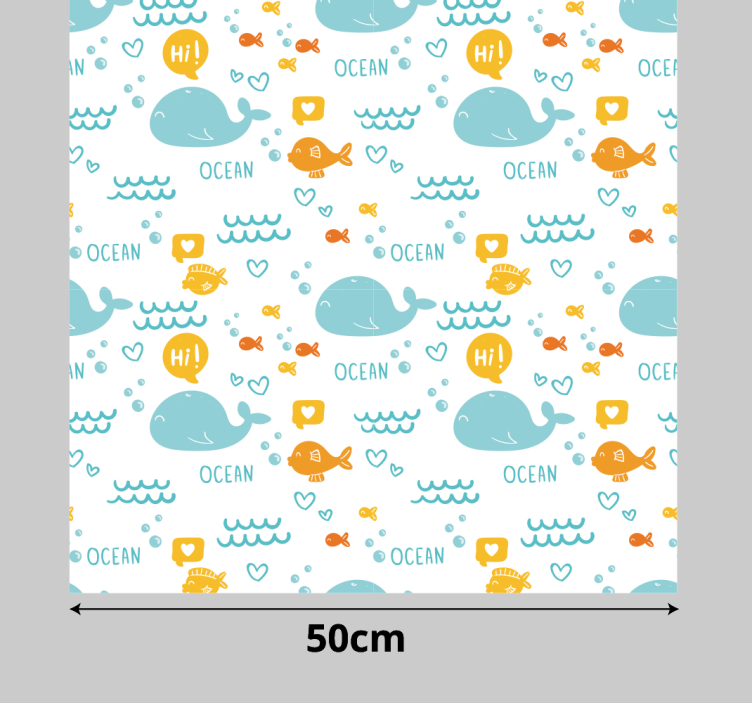 Nálepka barevné a šťastné oceánu nábytek - TenStickers