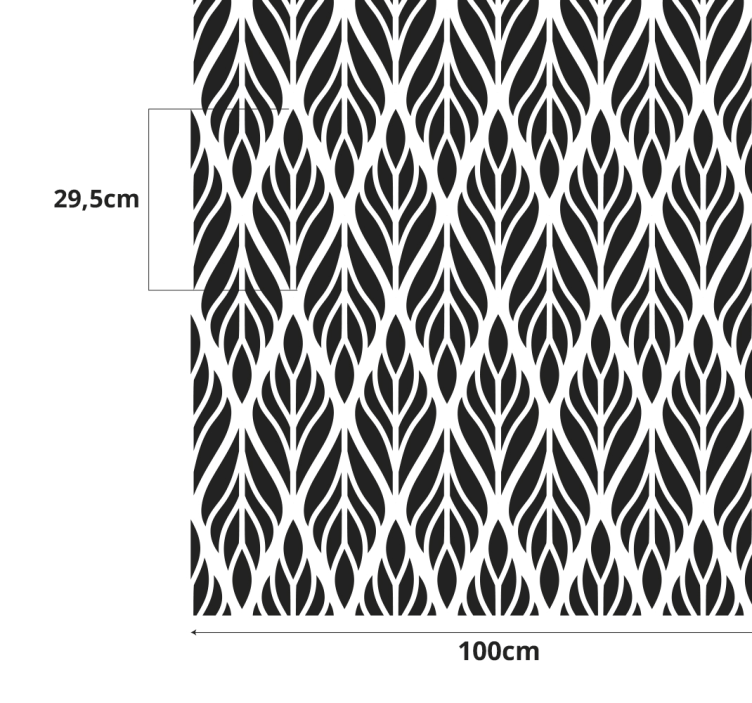 List vzor list vzor okno nálepka - TenStickers