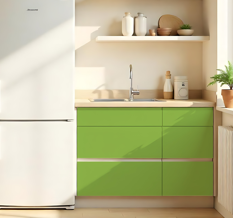 Matně zelená jednobarevná nálepka na arch - TenStickers