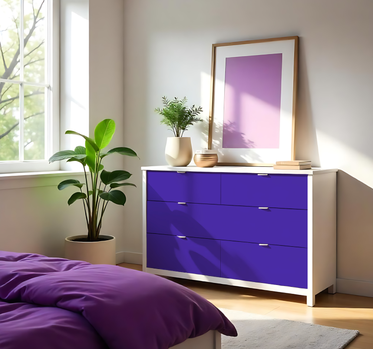 Matně fialová jednobarevná nálepka na arch - TenStickers