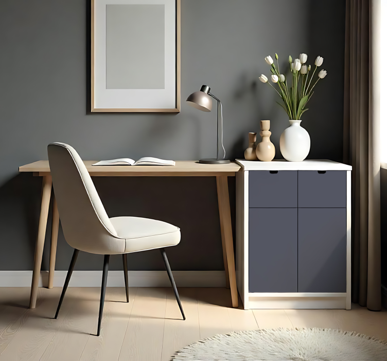 Matná tmavě šedá jednobarevná nálepka na arch - TenStickers