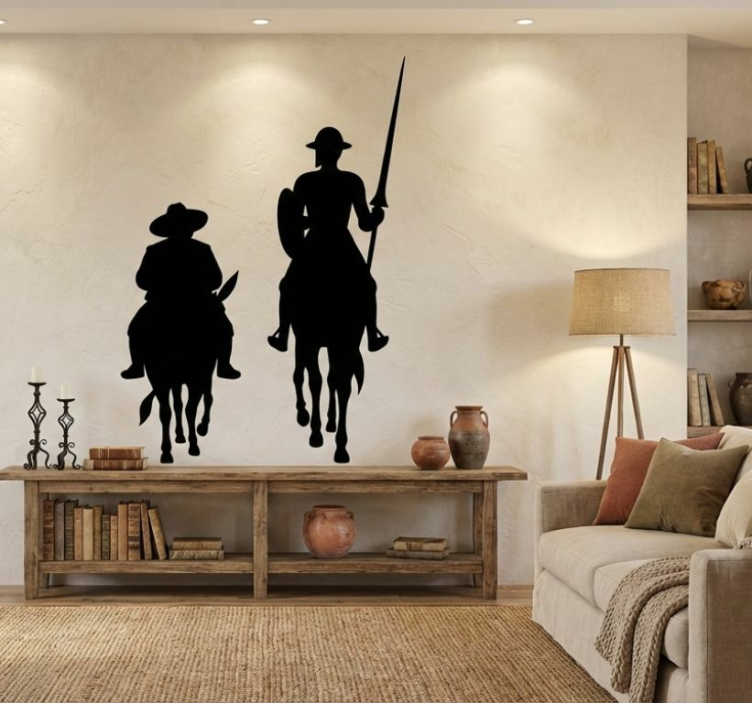 Nálepka don quixote a sancho - TenStickers