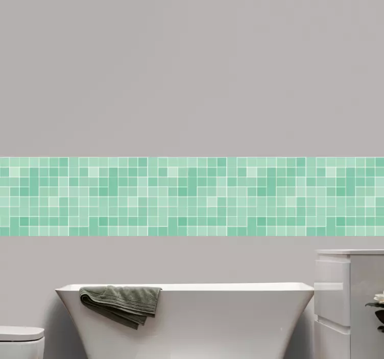 Abract square obtisk keramické dlaždice - TenStickers