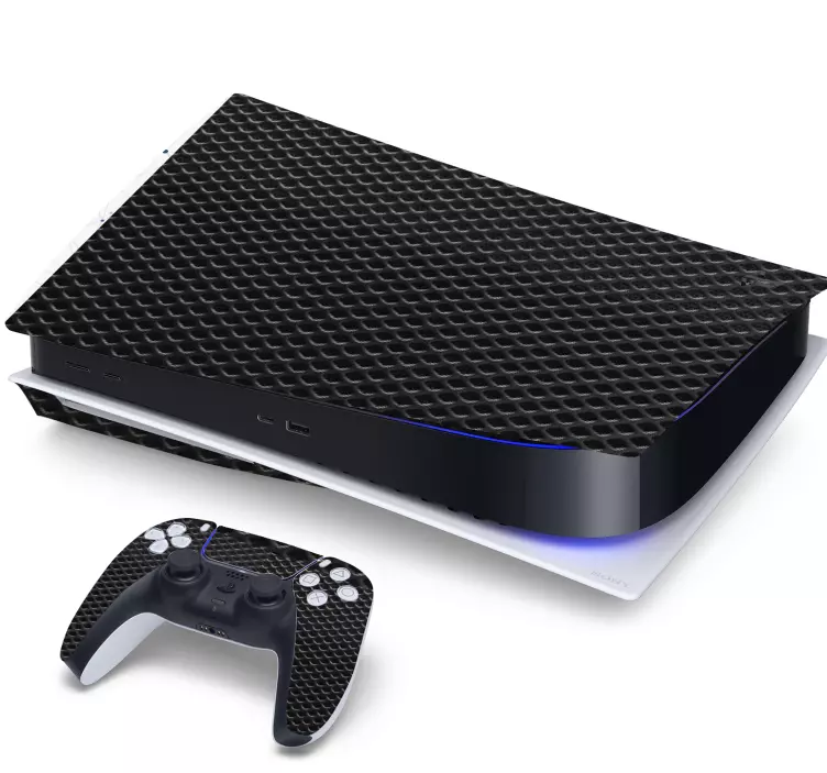 Samolepka ps5 na abstraktní kovové pozadí - TenStickers