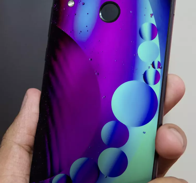 štítek huawei abstraktní kruhy - TenStickers