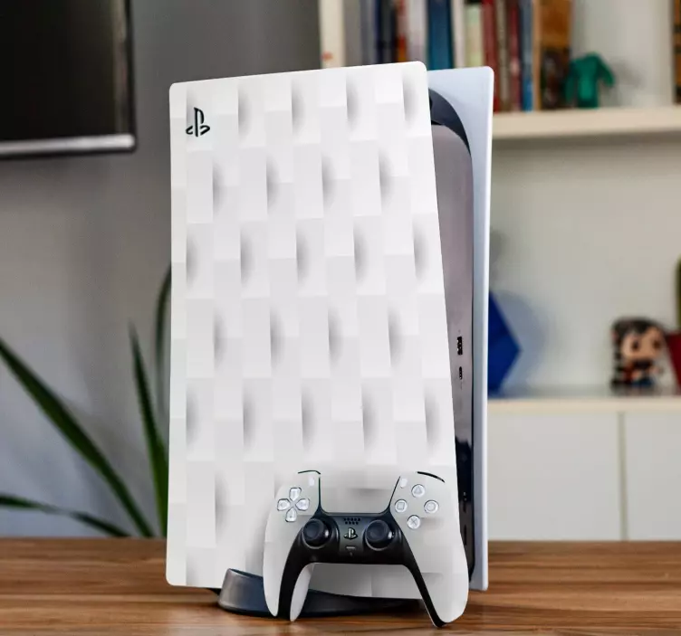 Abstraktní papírové klasické pozadí ps5 samolepka - TenStickers