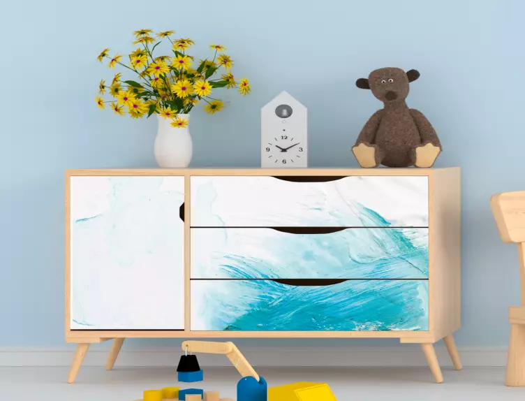 Abstraktní texturovaný olejomalba obtisk nábytku - TenStickers